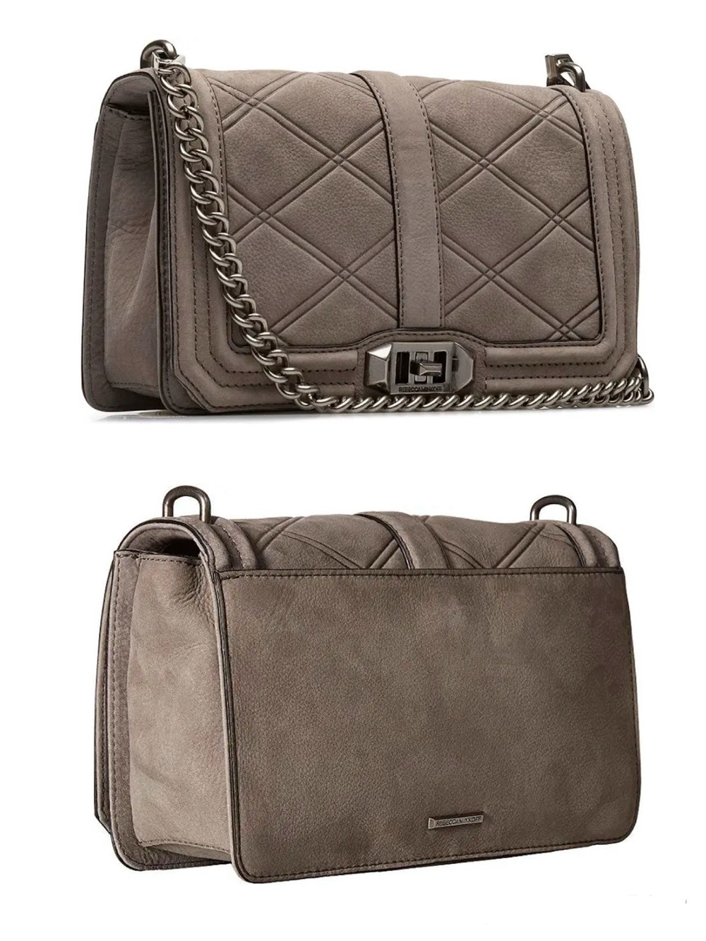 Rebecca Minkoff Grey Love Crossbody Bag - Picture 3 of 16